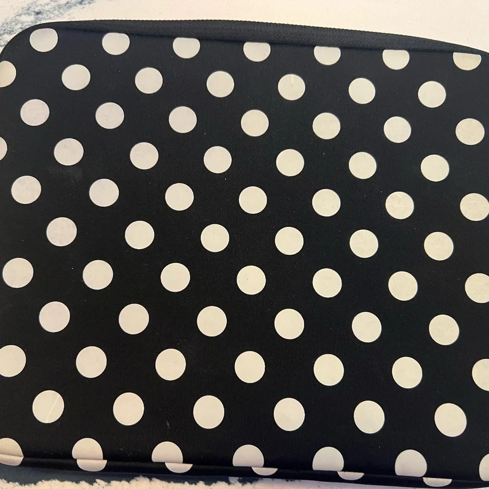 Kate Spade Black and White Polka iPad Case